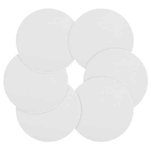 DOITOOL Ceiling Light Diffuser Cover 5.27" Round Lampshade Diffuser Pendant Light Lamp Shade Cover Frosted White Acrylic Board for Drum Lampshades (6PCS) - Image 1