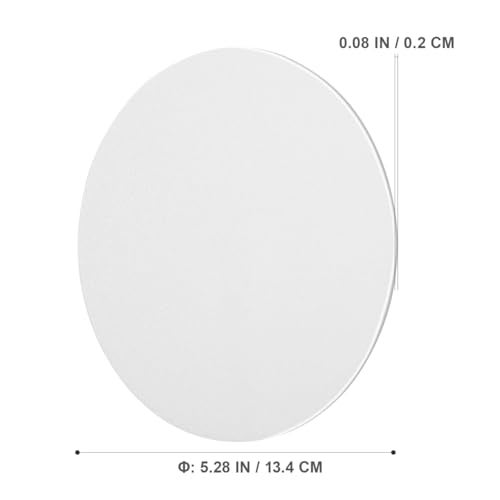 DOITOOL Ceiling Light Diffuser Cover 5.27" Round Lampshade Diffuser Pendant Light Lamp Shade Cover Frosted White Acrylic Board for Drum Lampshades (6PCS) - Image 4