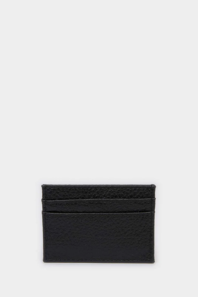 Defacto  Man Faux Leather Business Card Wallet for Men | Best Price UAE