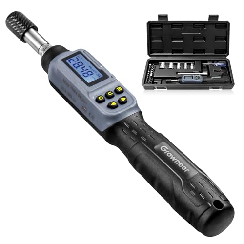 GROWNEER Digital Torque Screwdriver, 2.66-53.1 In-lbs/0.3-6 Nm, 1/4'' Drive Inch Pound Torque Screwdriver Electrician with Buzzer & LED Indicator, 27 In 1 Torque Wrench Screwdriver Set - Image 1
