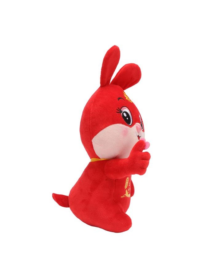 Thoraya Soft Plush Bunny Toy Children Adult Cute New Year Stuffed Animal Toy Doll Home Decoration 10.2 Inch Open Eyes  - Image 3