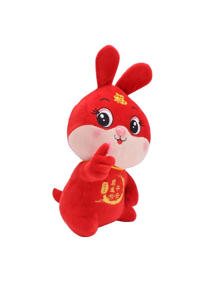 Thoraya Soft Plush Bunny Toy Children Adult Cute New Year Stuffed Animal Toy Doll Home Decoration 10.2 Inch Open Eyes  - Image 5