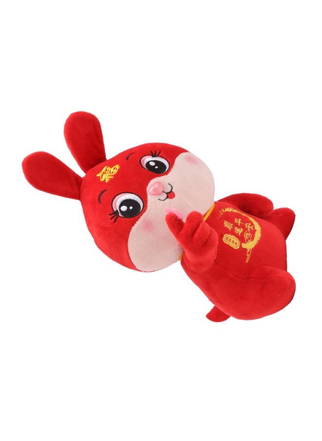 Thoraya Soft Plush Bunny Toy Children Adult Cute New Year Stuffed Animal Toy Doll Home Decoration 10.2 Inch Open Eyes  - Image 4