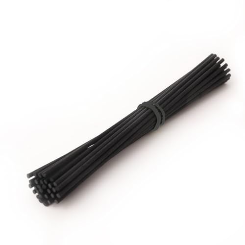 Aromahpure Black Fiber Reeds for Diffuser | 8-inch-Long Refill Reed Sticks (8" x 3mm, Black) | 25 Pieces Set of Reed Diffuser Sticks only | Ideal Aroma Sticks for Room & Home Fragrance Oil diffusers - Image 1