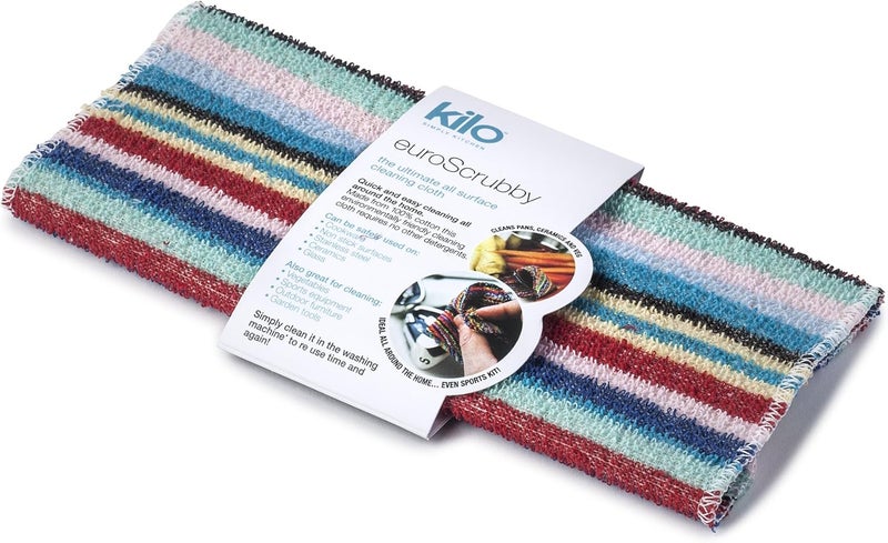kilo Non-Scratch Scourer, Purpose, Environmentally Friendly Scrubby – Multi Colour (11”/28cm), Cotton, 28 x 28 x 0.01 cm - Image 1