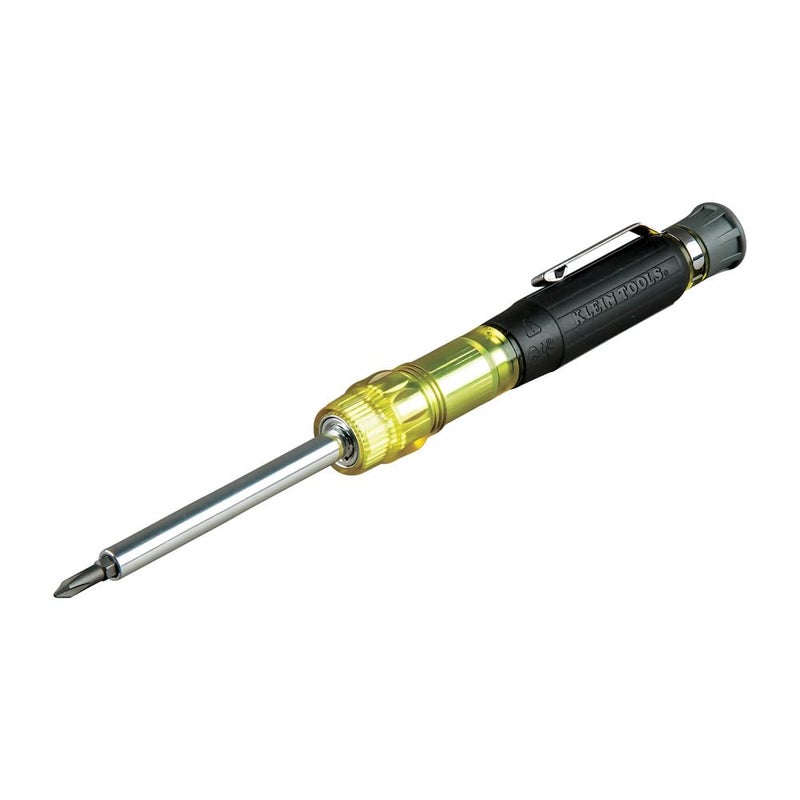 Klein Tools Klein Tools 32614 Multi-bit Precision Screwdriver Set, 4-in-1 Electronics Pocket Screwdriver, Professional Phillips and Slotted Bits, EDC  - Image 1