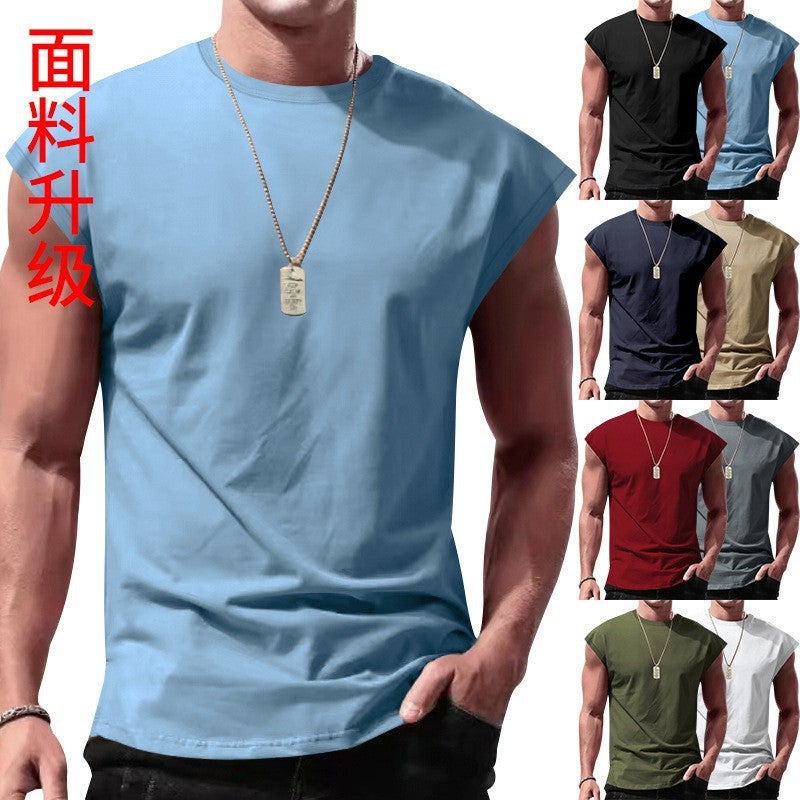 Independent Station Men'S New Sleeveless T-Shirt Men'S Summer Casual Sports Loose Men'S Sleeveless Bottoming Shirt Men - Image 2
