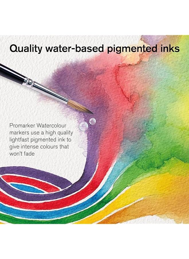 WINSOR & NEWTON Promarker Watercolor Marker Set 6 Count Floral Tones  - Image 5
