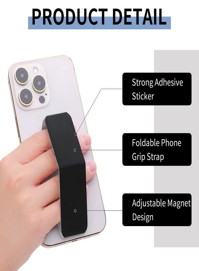 cobee 3 Pack Cell Phone Kickstand, Multi-Angle Kickstands, Horizontal & Vertical Phone Stand, Ultra Slim Phone Stand Stick on Phone Kickstand Holder for Most Smartphones(Black) - Image 2