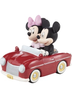Precious Moments Precious Moments Mickey Mouse & Minnie Mouse Figurine | Disney Showcase You Sped Away with My Heart Mickey Mouse and Minnie Mouse Bisque Porcelain Figurine | Disney Decor & Gifts | Hand-Painted  - Image 2