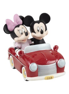 Precious Moments Precious Moments Mickey Mouse & Minnie Mouse Figurine | Disney Showcase You Sped Away with My Heart Mickey Mouse and Minnie Mouse Bisque Porcelain Figurine | Disney Decor & Gifts | Hand-Painted  - Image 3