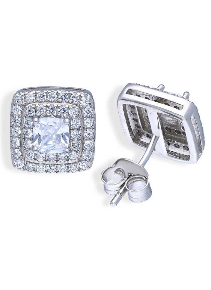 FK Jewellers - Sterling Silver 925 Stud Earrings - FKJERNSLU3139 - Image 1