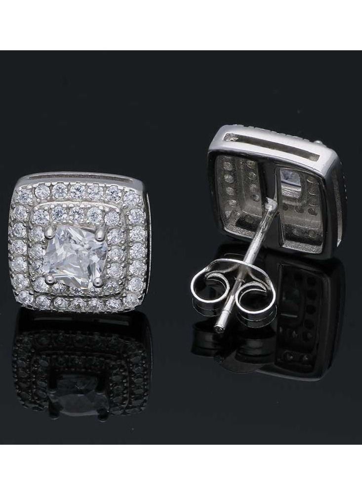 FK Jewellers - Sterling Silver 925 Stud Earrings - FKJERNSLU3139 - Image 1