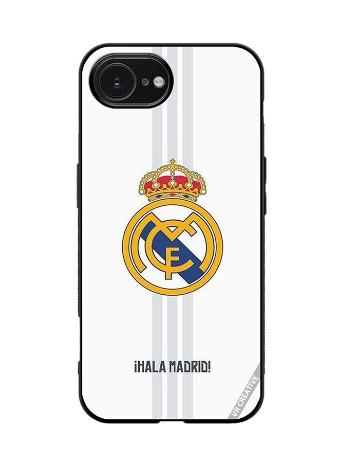 Protective Case Cover For Apple iPhone 16e Madrid Design Multicolour
