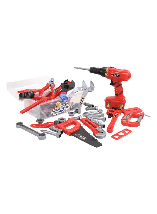Children's Repair Toolbox Screwdriver Tool Electric Drill House Combination Toy Direct Sales-Color:6101-3 - Image 2