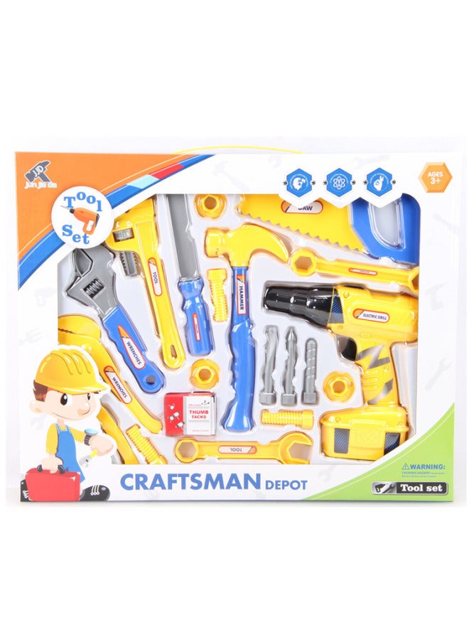 Children's Repair Toolbox Screwdriver Tool Electric Drill House Combination Toy Direct Sales-Color:6101-3 - Image 1