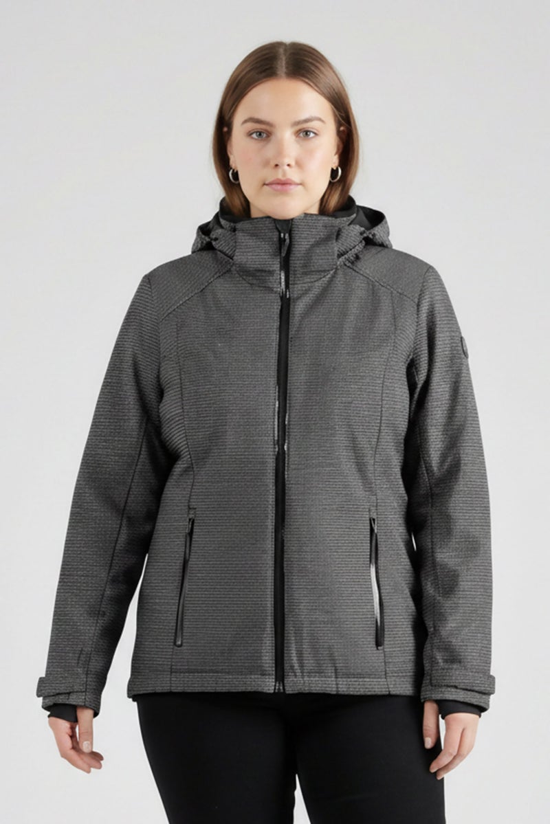 armani EA7 Emporio Armani Women Microdots Print Bomber Jacket, Navy - Image 1
