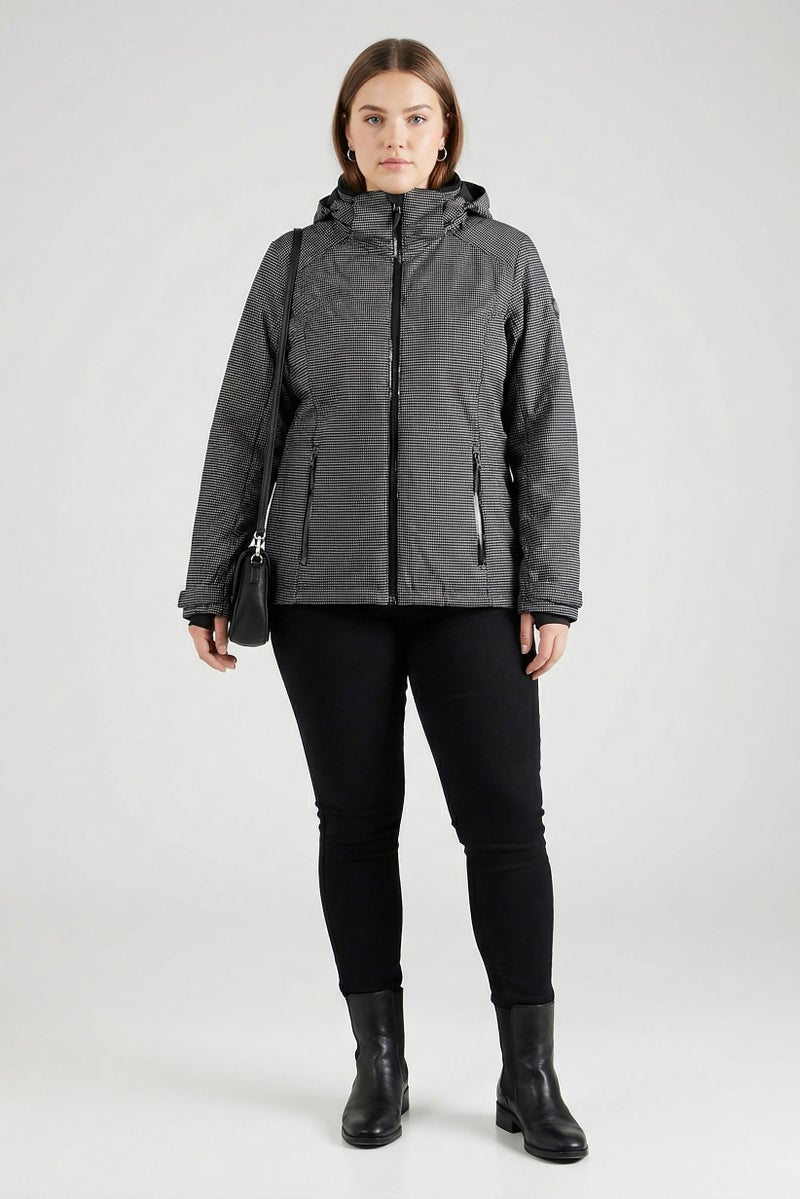 armani EA7 Emporio Armani Women Microdots Print Bomber Jacket, Navy - Image 4
