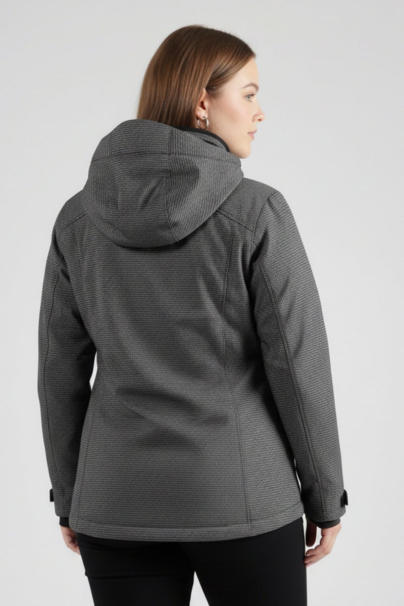 armani EA7 Emporio Armani Women Microdots Print Bomber Jacket, Navy - Image 4