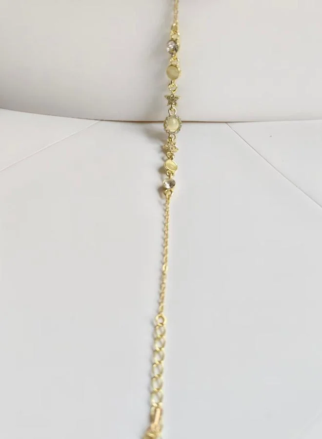 Take Two Gold Embellished Charm Bracelet