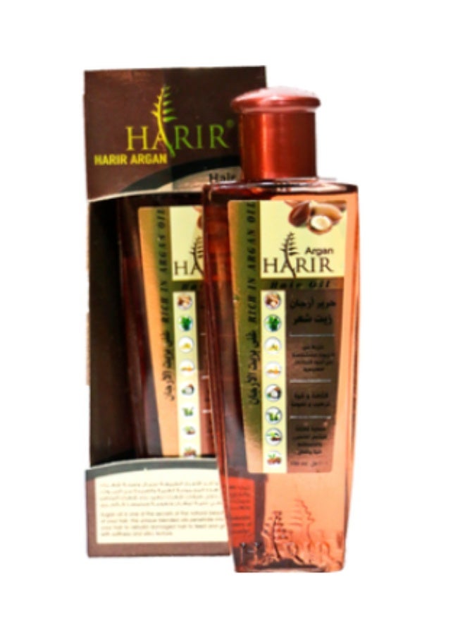 زيت شعر حرير أرجان (Harir Argan) سعة 100 مل - غني بزيت الأرجان و8 زيوت طبيعية - لعلاج الشعر التالف ومنع التساقط