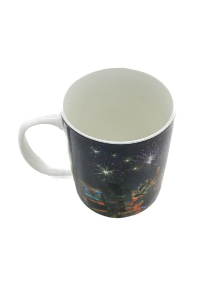 AKDC Dubai Printed Ceramic Coffee Mug Multicolor - Image 2