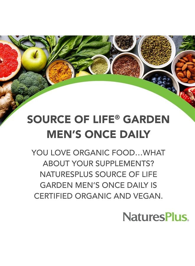Nature's Plus ناتشرز بلس مصدر الحياة حديقة الفيتامينات المتعددة المعتمدة للرجال - مكونات غذائية نقية وطبيعية - تعزيز الطاقة - 30 قرص نباتي (30 حصة) - Image 2