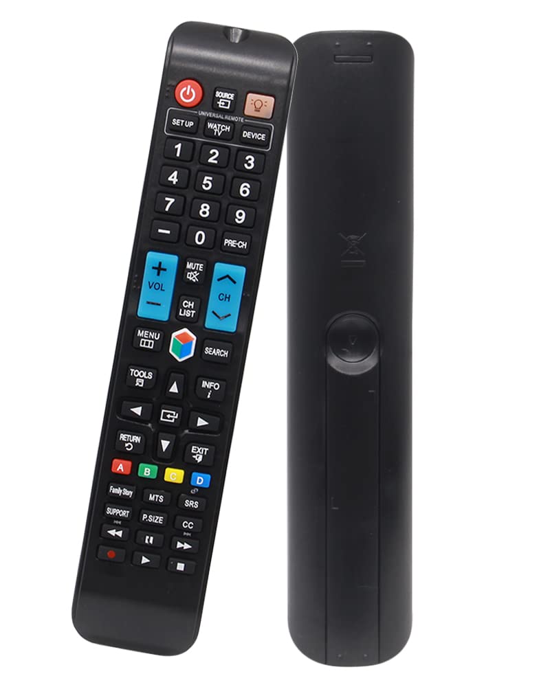 BOMAZ Universal Remote Control Replacement for Samsung Smart TV UN60F7100AF JS9500 UN55JS8500 UN65C8000 UN65C8000XF UN60H7150 UN55ES6100 UN40ES6100 UN40ES6100F UN50ES6100 UN60ES6100 - Image 1