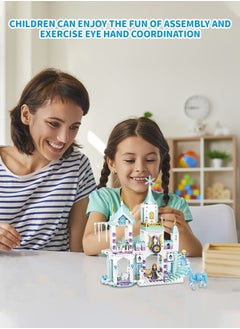 GROIC Princess Castle Block Set,Castle Model,360 Pieces of Girls Palace House Castle Block Toys,Puzzle Building Set, STEM Building Toys,DIY Miniature Block Toys  - Image 5