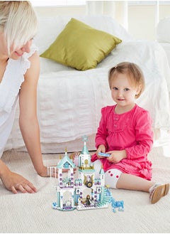 GROIC Princess Castle Block Set,Castle Model,360 Pieces of Girls Palace House Castle Block Toys,Puzzle Building Set, STEM Building Toys,DIY Miniature Block Toys  - Image 4