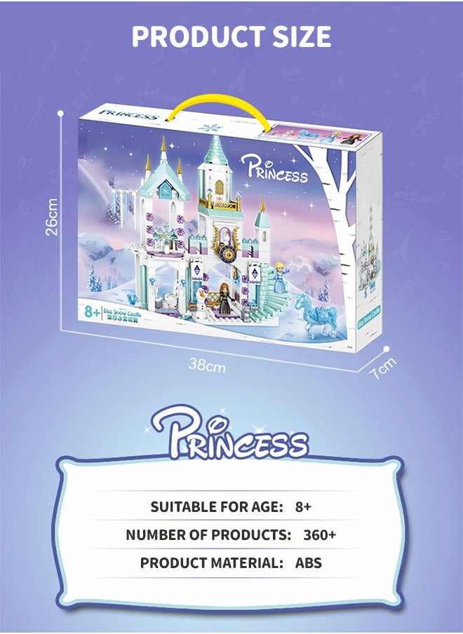GROIC - Princess Castle Block Set,Castle Model,360 Pieces of Girls Palace House Castle Block Toys,Puzzle Building Set, STEM Building Toys,DIY Miniature Block Toys - Image 1