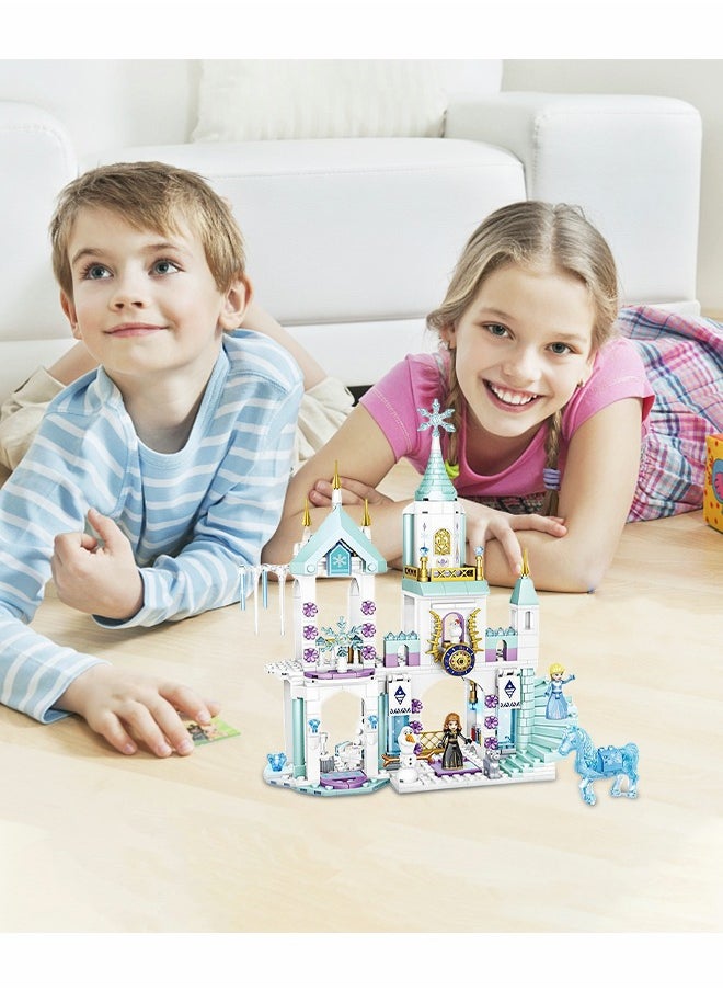 GROIC - Princess Castle Block Set,Castle Model,360 Pieces of Girls Palace House Castle Block Toys,Puzzle Building Set, STEM Building Toys,DIY Miniature Block Toys - Image 1