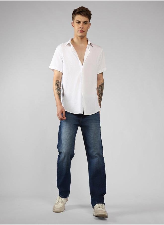 Dennis Lingo Button-Down Collar Plain Casual Shirt by Styli  - Image 5