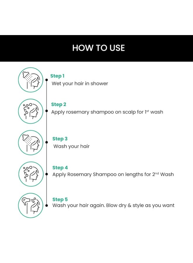 ثريفيكو شامبو ثرايف كو روزماري للتحكم في تساقط الشعر ونمو الشعر المتقدم | يعزز جذور الشعر القوية وفروة الرأس الصحية | مع إكليل الجبل وماء الأرز وببتيد البازلاء والكافيين وHyaplex™ | جميع أنواع الشعر | للرجال والنساء | 100 مل - Image 2