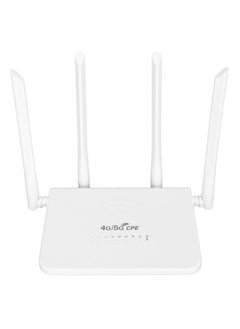 CPE R103-E 5M 4G LTE WiFi Router, WiFi Hotspot Router with 4 Antennas, 300Mbps Unlocked LTE Modem Router with SIM Card Slot for Asia (EU Version - UK Power Supply)