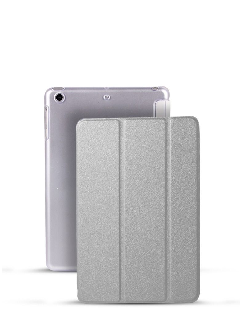 Loquat Three Fold Smart Protective Case For Silvery iPad