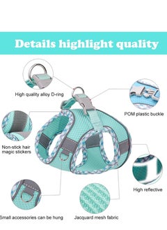 Vparty Dog Harness for Small & Medium Dogs, No Pull Puppy Harness and Leash Set, Easy Walk Dog Harness for Walking, Running, and Training, Comfortable Small Dog and Medium Dog Harness, Adjustable, Durable, Perfect for Everyday Use  - Image 3
