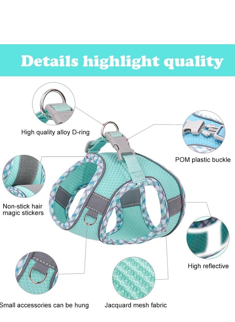 Vparty - Dog Harness for Small & Medium Dogs, No Pull Puppy Harness and Leash Set, Easy Walk Dog Harness for Walking, Running, and Training, Comfortable Small Dog and Medium Dog Harness, Adjustable, Durable, Perfect for Everyday Use - Image 1