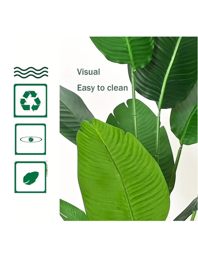 Decorhills Decorhills Artificial Monstera Plant Strelitzia Nicolai Plant for Living Room, Bedroom, Balcony, Garden, Office (MBP-160-10)  - Image 3