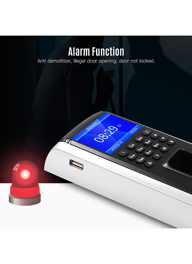 Fingerprint Access Control Time Attendance Machine Biometric Time Clock Employee Checking-in Recorder Fingerprint/Password/ID Card Recognition Multi-language
