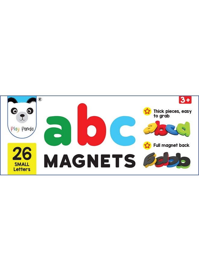 Play Panda Abc Magnets Small Letters That Work On Any Fridge And Dry Erase Magnetic Board Ideal For Alphabet Learning & Spelling Games - Image 2