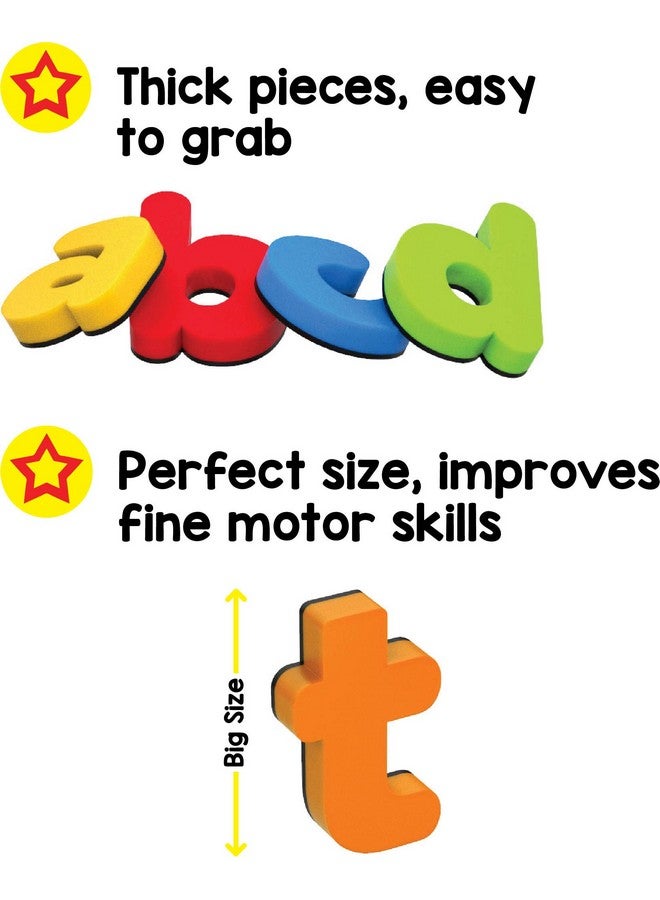 Play Panda Abc Magnets Small Letters That Work On Any Fridge And Dry Erase Magnetic Board Ideal For Alphabet Learning & Spelling Games - Image 3