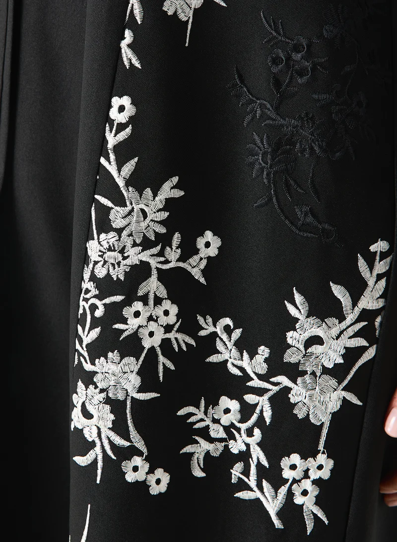 Hadiyath Al Madinah HM - Embroidered Abaya with Hijab