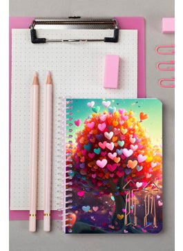 KutuTR Heart Tree Wooden Mdf Cover 80 Sheets Lined 10X14 Vip Modelist Notebook 80GR/M2 A601  - Image 4