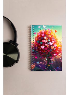 KutuTR Heart Tree Wooden Mdf Cover 80 Sheets Lined 10X14 Vip Modelist Notebook 80GR/M2 A601  - Image 5