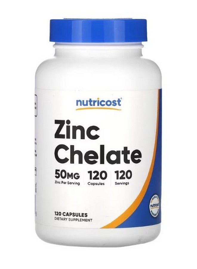 Zinc Chelate 50 Mg 120 Capsules - Image 1