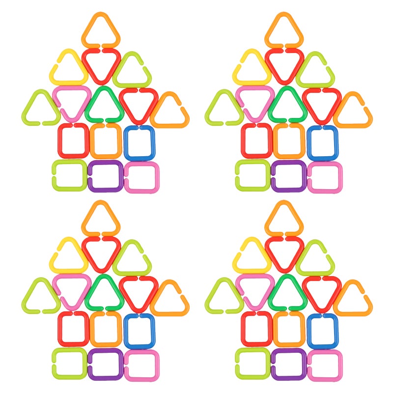 75pcs Geometric Link Toys Babies Link Chain Toys Early Education Sensory Toys - Image 5