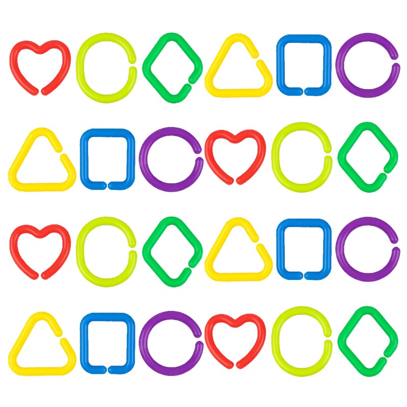 75pcs Geometric Link Toys Babies Link Chain Toys Early Education Sensory Toys - Image 4