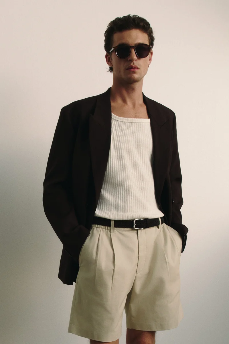 H&M Relaxed Fit Linen-blend shorts