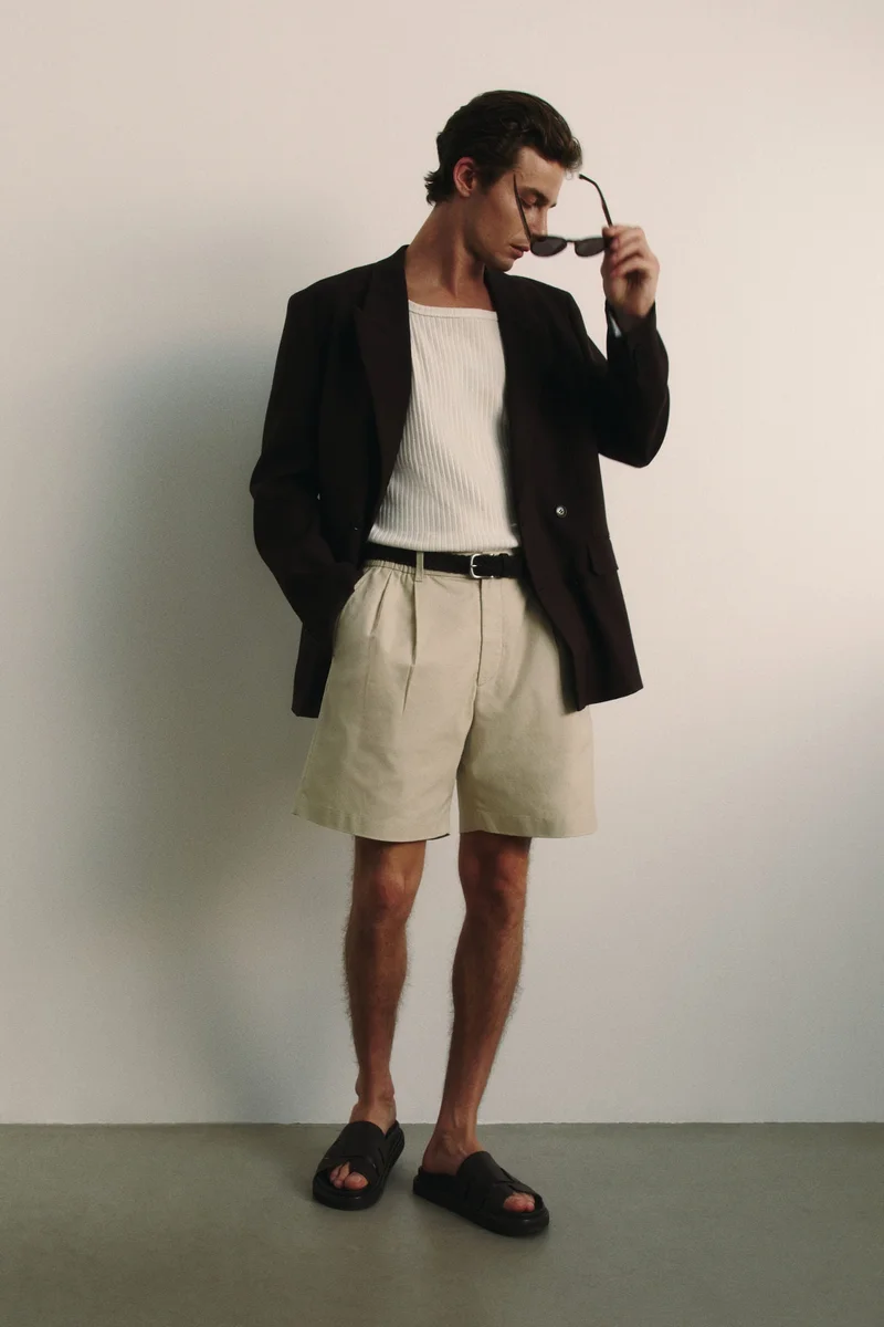 H&M Relaxed Fit Linen-blend shorts